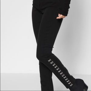7 for All Mankind High Waist Skinny Hook and Eye Ankle Jeans